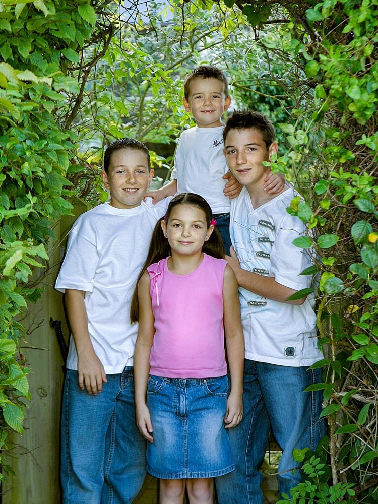 Family photoshoot on location
